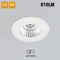 10w Ip44  Energy Saving Led Round Recessed Downlight