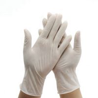 wholesale CE Disposable Latex Transparent Surgical powder gloves