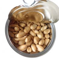 Canned roasted and salted peanuts kernels 