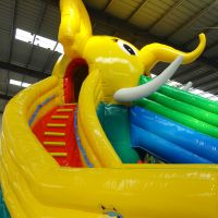 Factory Customized Popular Elephant Mobile Inflatable Water Park Slide For Adult Kids