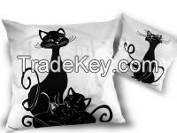Pillow With Filling/Zipper-Cats