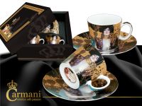 Set Of 2 Espresso Cups-Klimt- Judith And Holopherne