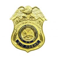 Police Military Security Metal Us Army ID Name Lebel Promotion Training 3D Shoulder Award Gold Silver Plated Enamel Embroidery Patches Factory Custom Badge