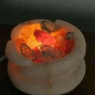 Lamps bedside made of (Rock salt)