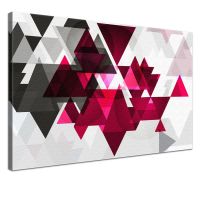 Canvas print - Triforce Pink - in 60 x 40 cm, one-piece, premium quality