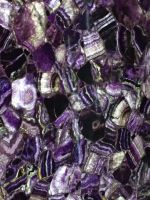 purple fluorite amethyst slab