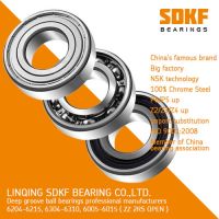 6204ZZ Radial Bearing 20x47x14 Shielded Ball Bearings SDKF Brand