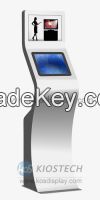 Dual display kiosk Information self service interactice kiosk with touch screen