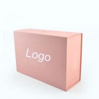 Luxury Packaging Custom Magnet Folding Paper Flat gift box