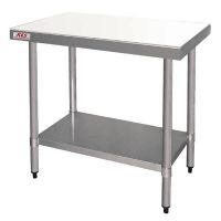 stainless steel kitchen Worktable with PE chopping board