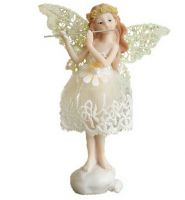 Polyresin Flute Fairy Miniature Figurine
