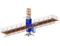 Flexible And Stable Construction Mast Climbing Working Platform
