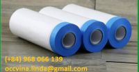 Outdoor Blue Paper Taped Masking Film