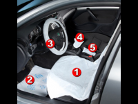 Disposable Car Seat Cover/ Clean Kit 5in1