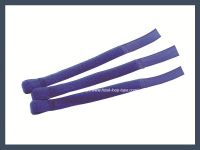 High quality q type hook and loop velcro cable tie,blue