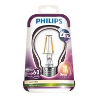 Philips Led Filament 60W A++ Decorative Energy Saving Bulb E27 Ww A60 Cl Nd/4 220V