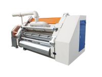 Single facer machine for corrugated cardboard production