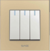 Factory Offer Siase Brand Siase switches and sockets 3Gang 1/2 way switches