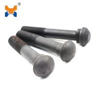 Customzied different grade rail bolt for railway fish plate 