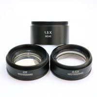 0.5X 1X 1.5X 2X Video Digital Stereo Microscope Lens (48mm) Mounting Thread Barlow Auxiliary Objective Lens