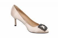 Brandsea Beige Medallion Heels For Women