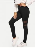 Mesh Contrast Leggings