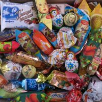 Russian sweets, chocolate, candy