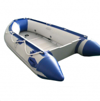 1.2MM PVC Aluminum Floor Botes Inflatable Fishing Boat With Outboard Motor