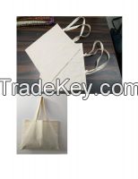 100% Cotton Woven Grey Shopping Bags