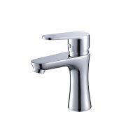 Bathroom single handle hot cold brass washbasin faucet