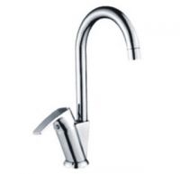 single handle chrome kitchen faucet pull down kitchen mixer