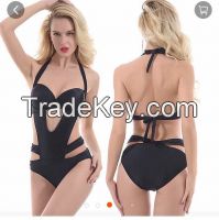 2018 New Women's Swimsuit Bikini With Chest Cushion Strip Steel Bracket Wholesale Oem Made In China