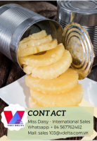 CANNED PINEAPPLE SLICES IN LIGHT SYRUP - HIGH QUALITY - COMPETITIVE PRICE FROM VIETNAM