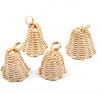 Authentic Vietnamese Woven Rattan Bell - Beautifully Handcrafted, Eco-Conscious Bell for Home & Garden