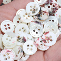 BEAUTIFUL SEASHELL BUTTONS / COASTAL CHARM FOR YOUR PROJECTS / MADE IN VIETNAM