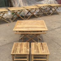 AUTHENTIC BAMBOO STOOL / IDEAL FOR INDOOR & OUTDOOR USE / MADE IN VIETNAM