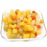 SWEET AND JUICY CANNED TROPICAL FRUITS MIX / EXOTIC TASTE & HIGH QUALITY / ECONOMICAL BULK PRICING / MADE IN VIETNAM 