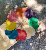 DECORATIVE LOTUS HAND FAN / IDEAL FOR EVENTS AND GIFTING / MADE IN VIETNAM