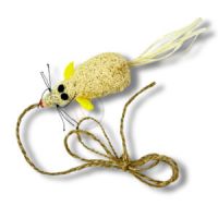 LOOFAH MOUSE CHEW TOY FOR PETS / DURABLE & SOFT / PET-SAFE DESIGN / HANDMADE IN VIETNAM