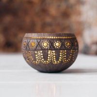 ARTISANAL AND DECORATIVE COCONUT SHELL LAMP / NATURAL CRAFT / AFFORDABLE VALUE / MADE IN VIETNAM