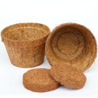 SUSTAINABLE COCONUT FIBER POTS / NATURAL HOME GARDENING TOOLS FOR PLANTS