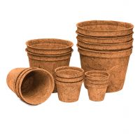 PREMIUM COCONUT FIBER PLANT POTS / SUSTAINABLE DECOR FOR GARDENING LOVERS