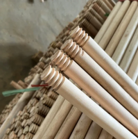 Premium Wooden Broom Handle / Made in Vietnam / Durable & Lightweight