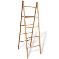 STURDY BAMBOO LADDER, DURABLE, SUSTAINABLE MATERIALS, IDEAL FOR CLIMBING PLANTS, FURNITURE SUPPORT, HOME DECOR