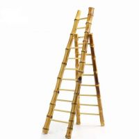 BAMBOO LADDER, MULTI-FUNCTIONAL, LIGHTWEIGHT, ECO-FRIENDLY, IDEAL FOR DISPLAYING PLANTS, ART, AND DECOR ITEMS