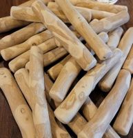 100% NATURAL WOOD, ECO-FRIENDLY DOG CHEW TOYS MADE FROM FRESHLY CUT WOOD BRANCHES