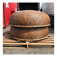 VIETNAMESE BAMBOO BOAT, DURABLE AND STYLISH DECORATIVE PIECE MADE FROM HIGH-QUALITY BAMBOO, PERFECT FOR GARDENS AND LIVING SPACES
