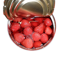 PURELY FRESH CANNED STRAWBERRIES / HAND-PICKED / SWEET AND JUICY FLAVOR
