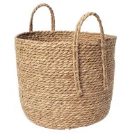 RATTAN STORAGE BASKET WITH LID / HOME ORGANIZER / HANDCRAFTED DECORATIVE BASKET FOR LIVING ROOM, BEDROOM