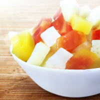 CANNED MIXED TROPICAL FRUITS / READY-TO-EAT / NO PRESERVATIVES / PURE TASTE